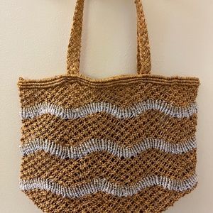 The Jacksons raffia tote bag